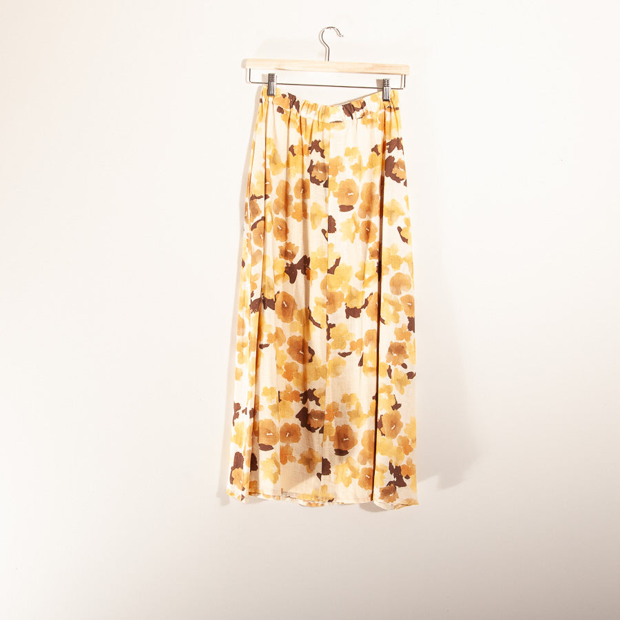 Prickig kjol i linneviskos