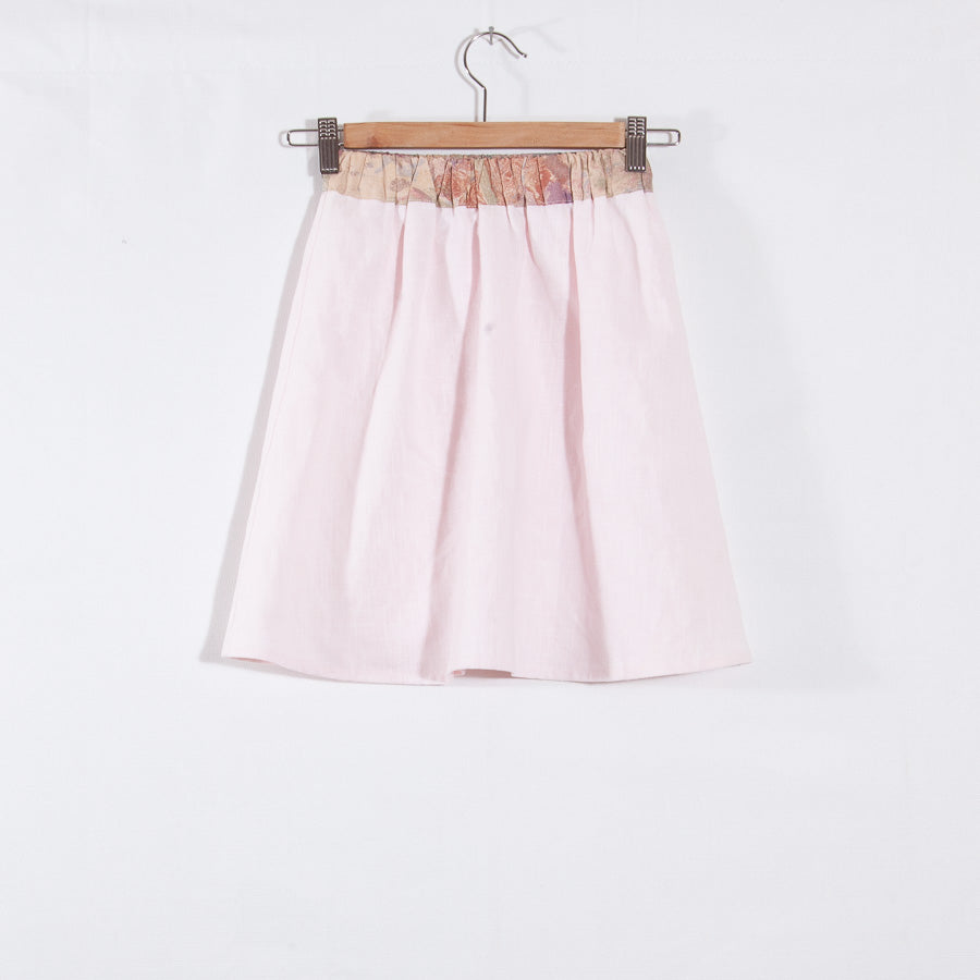 Jupe en tissu lin coloré 7-10 ans