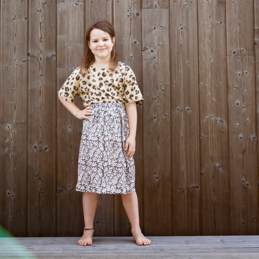 Children's skirt in cotton, 7-10 years