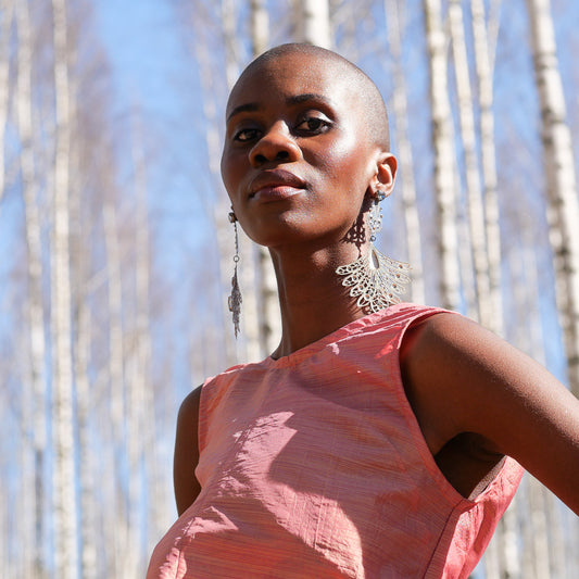 Signe top i vintagetyg, S/M