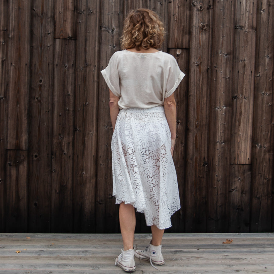 Jupe en tissu pour rideaux recyclé, S/M