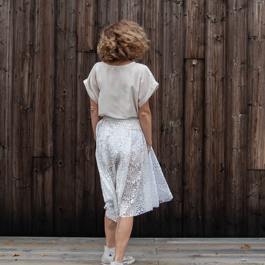 Jupe en tissu pour rideaux recyclé, S/M