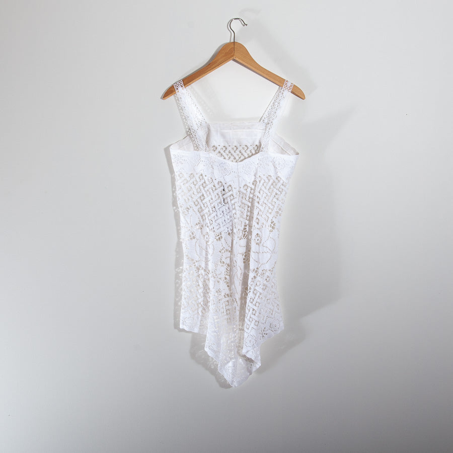 Spetstopp i räddat gardintyg, XS/S