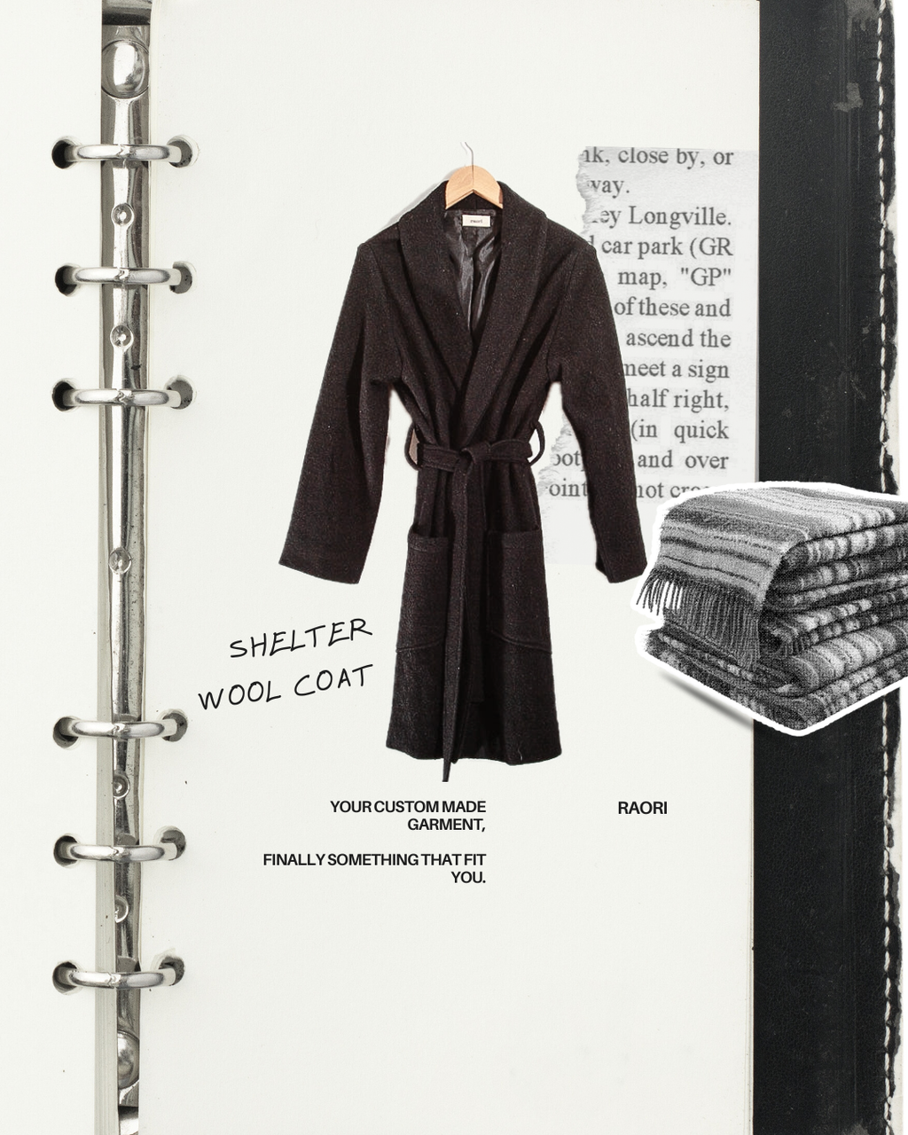 COLLECTION Shelter wool coat