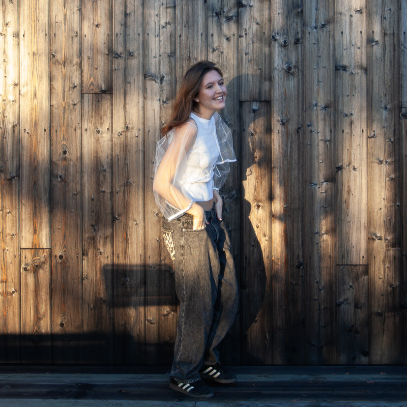 Blouse transparente en tulle, style blouse à chemisier, avec chemisier à tulle et blouse transparente.