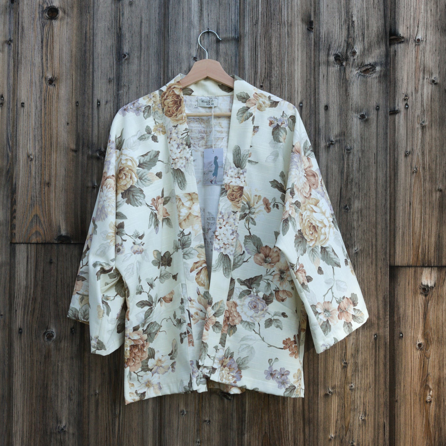 Kimono av vintagegardin