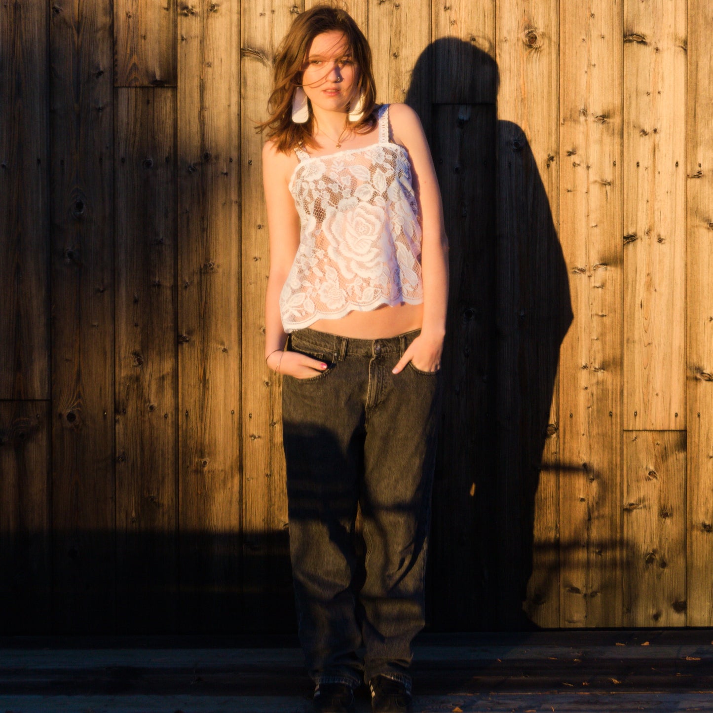 Top i räddad spetsgardin