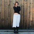 White skirt in soft cotton