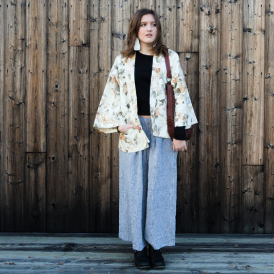 Kimono av vintagegardin