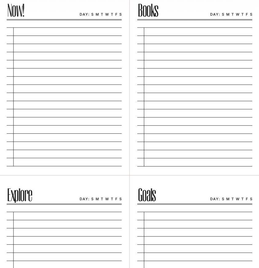 My Self-Care Planner