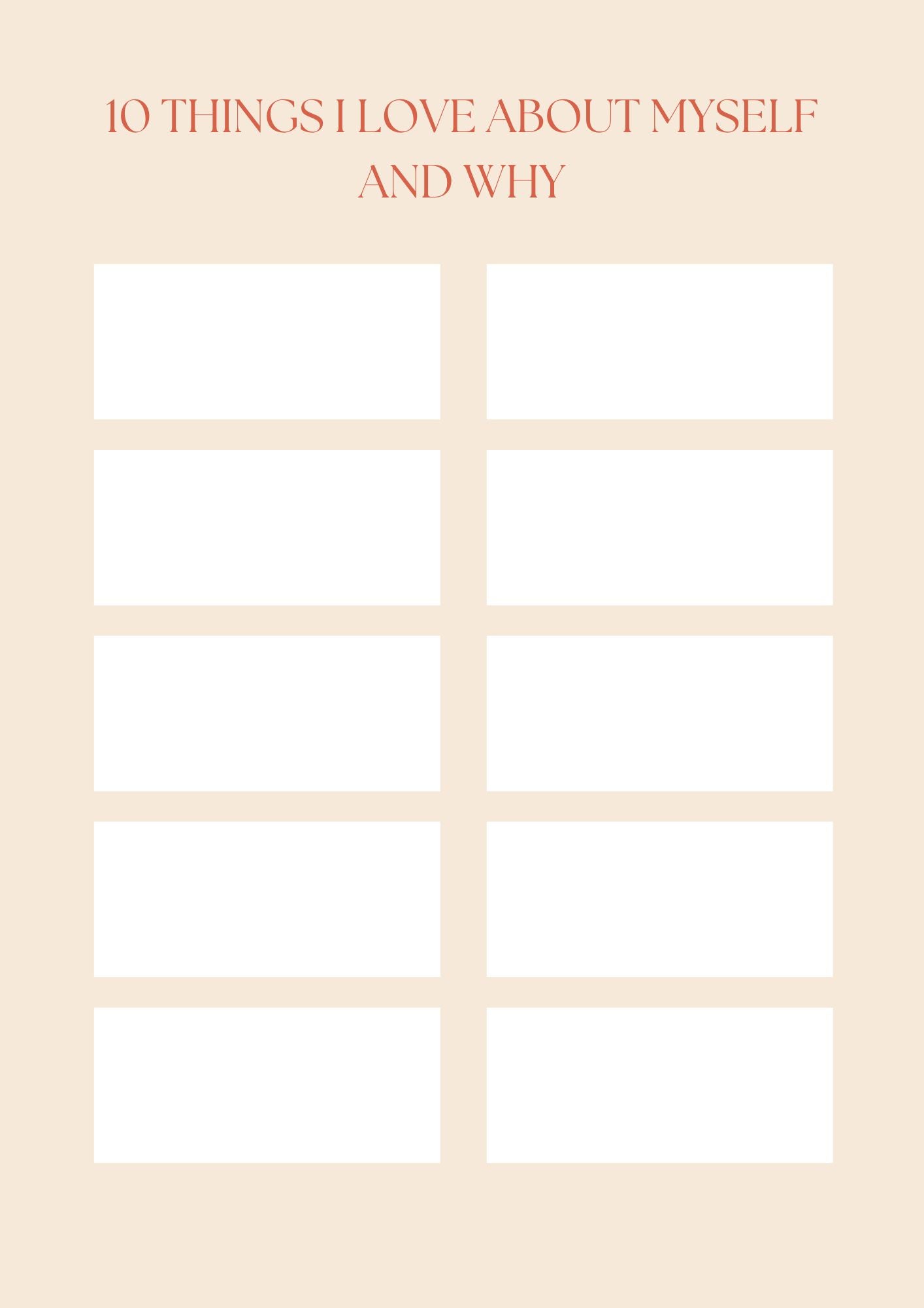 My Self Care Planner