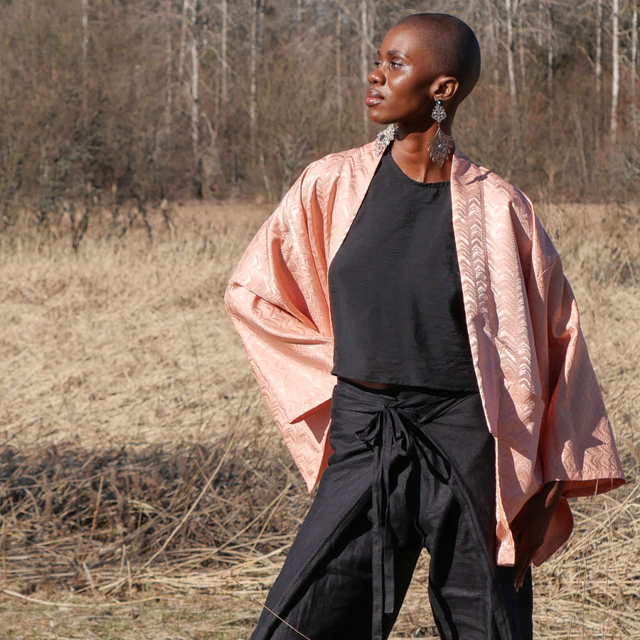 Yuki kimono apricot