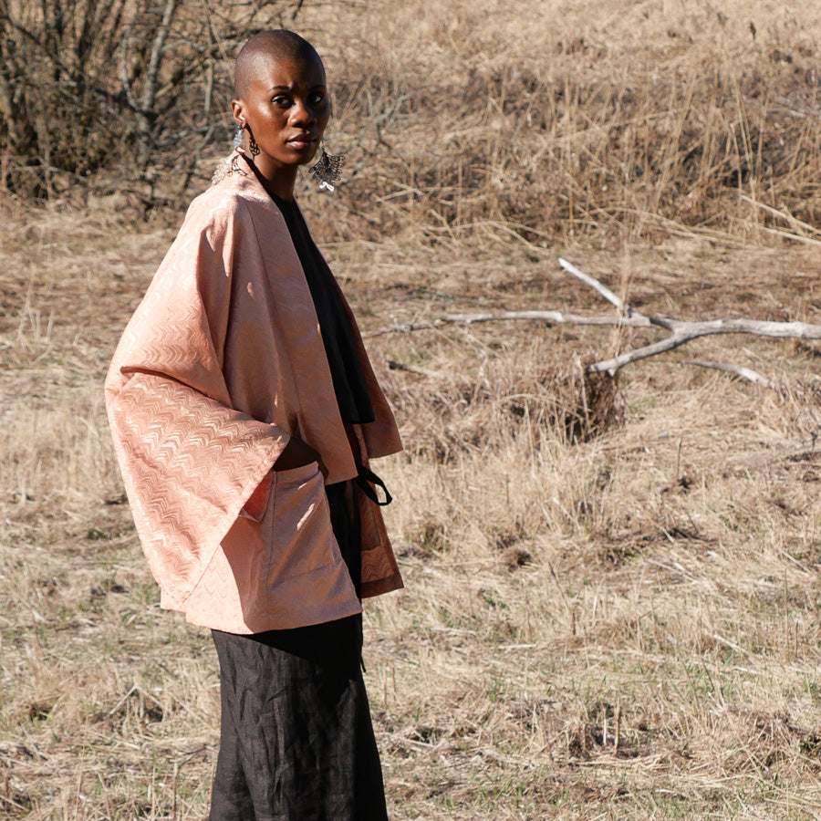 Yuki kimono apricot