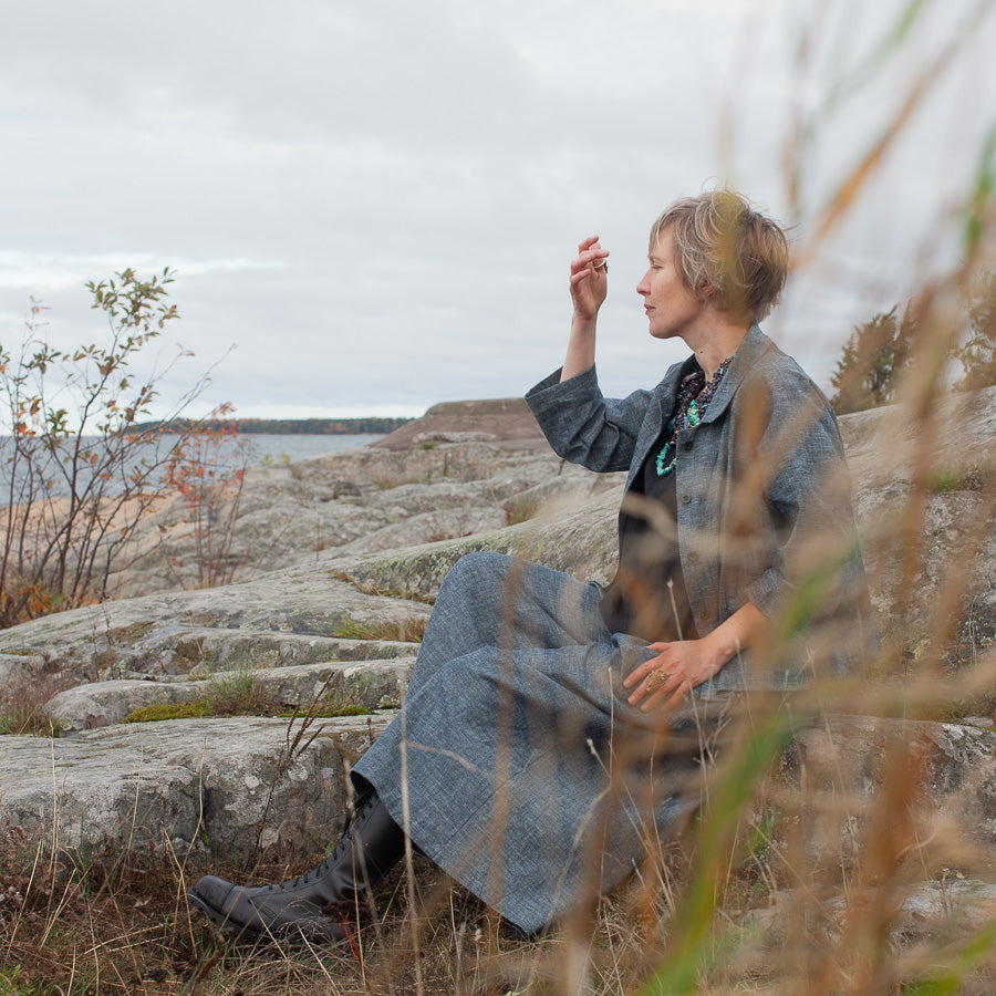 Veste Astrid en chanvre/lin - PRÉcommande