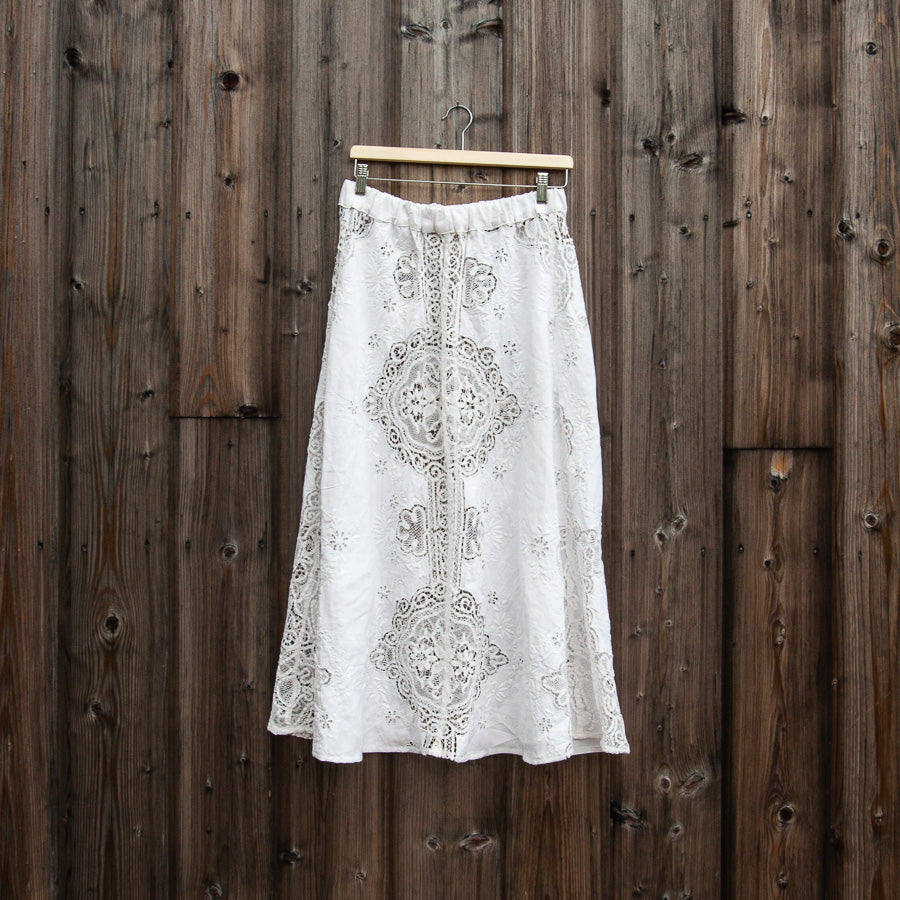 Lace set made from an antique tablecloth