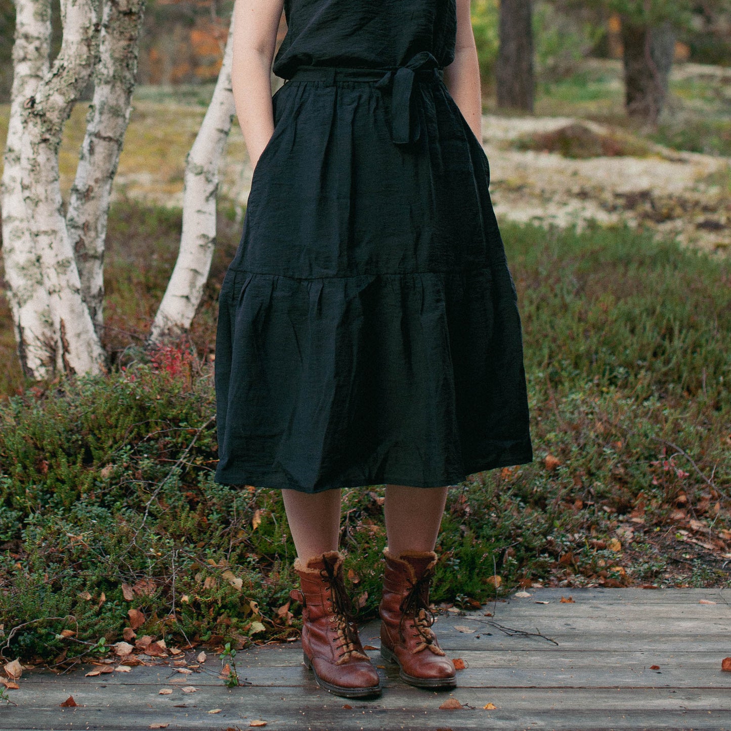 Freja skirt in linen/viscose - PREorder