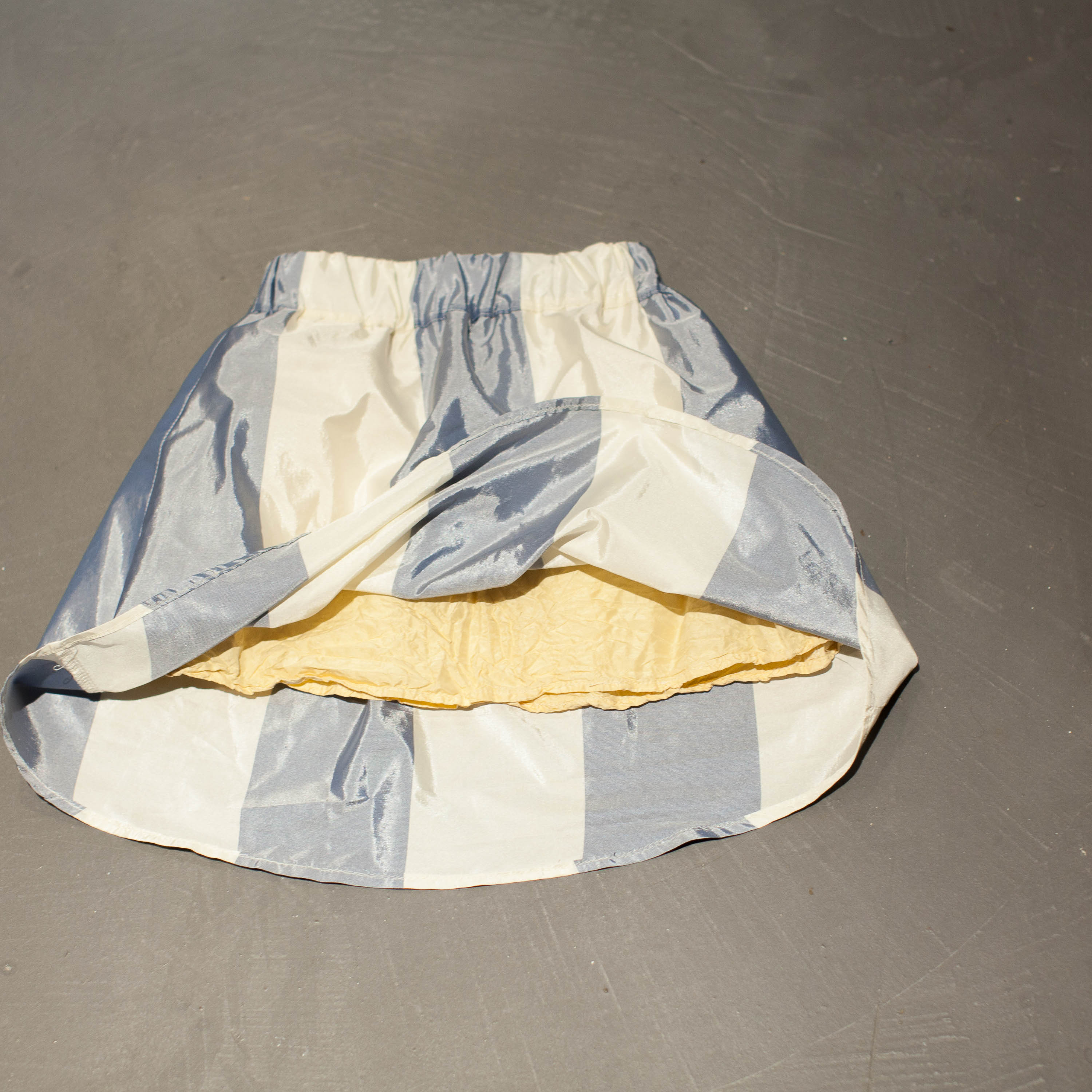 Skirt made from recycled fabric, ages 2–4