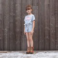 Piqué jumpsuit, ages 7–10