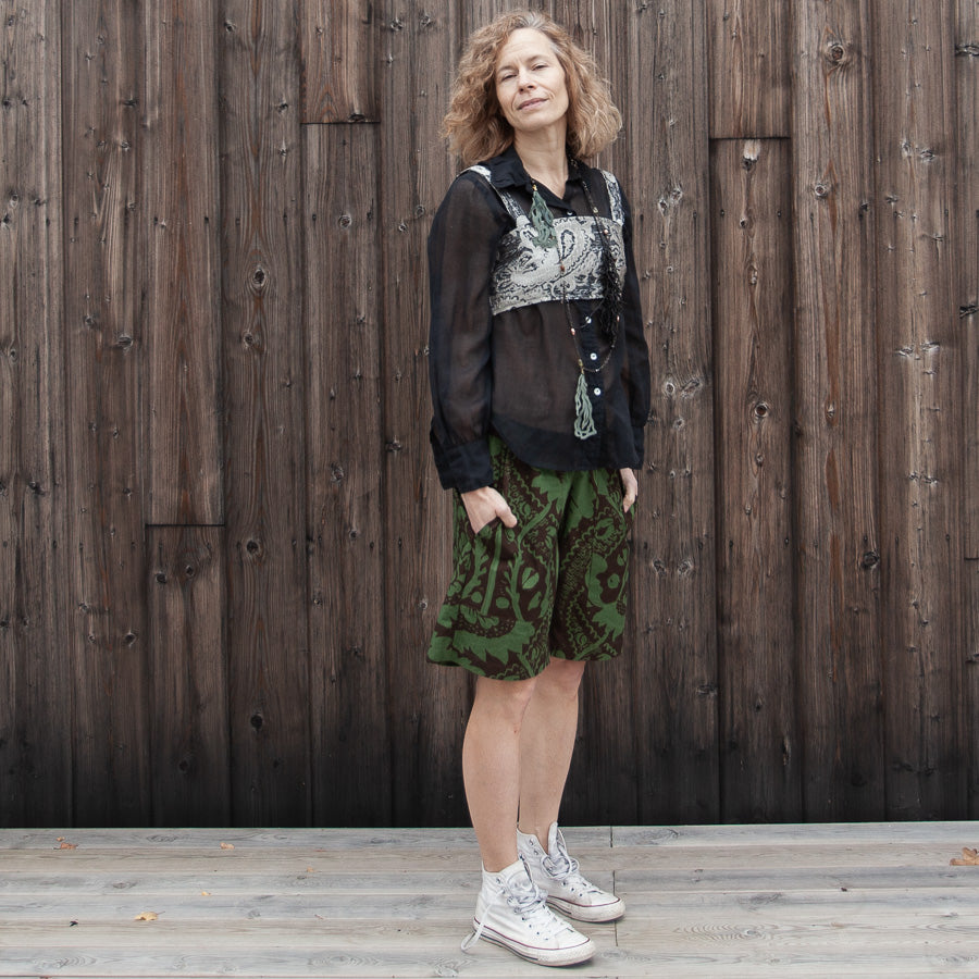 Shorts av Marimekko-tyg