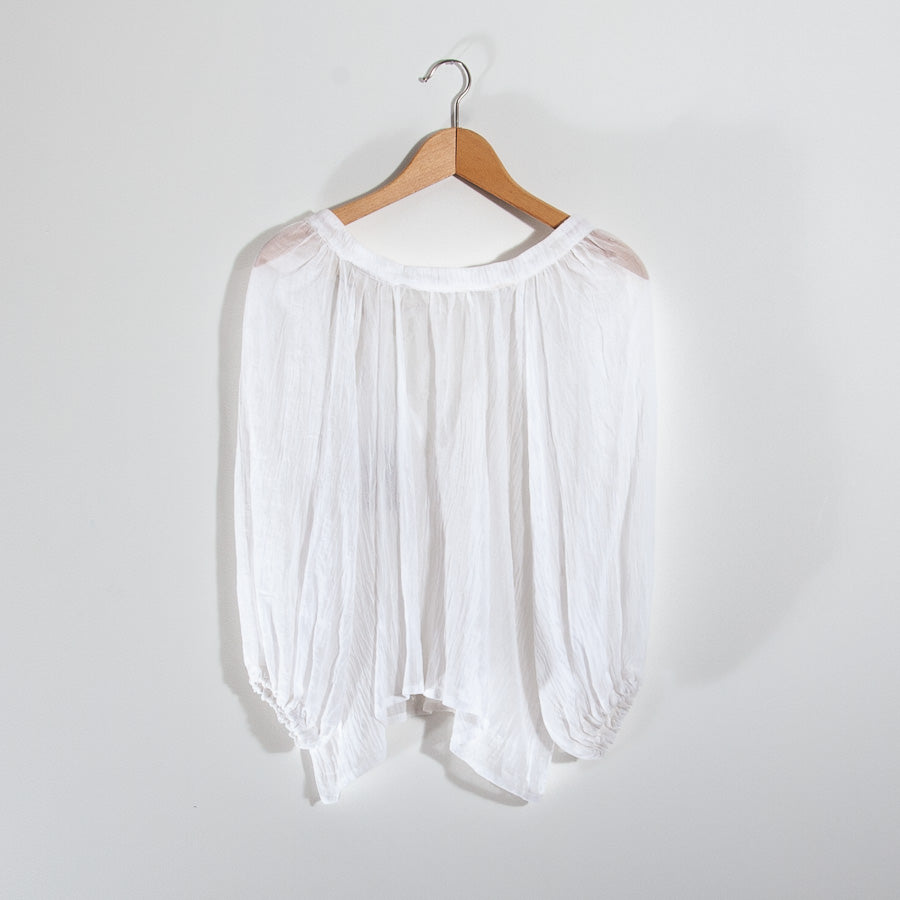 Blouse en tissu de rideau récupéré, S/M