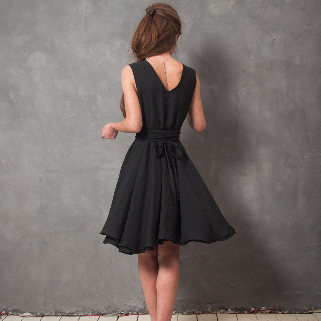 Odessa dress in vintage fabric