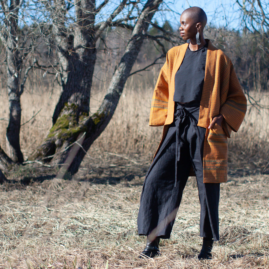 Yuki kimono orange