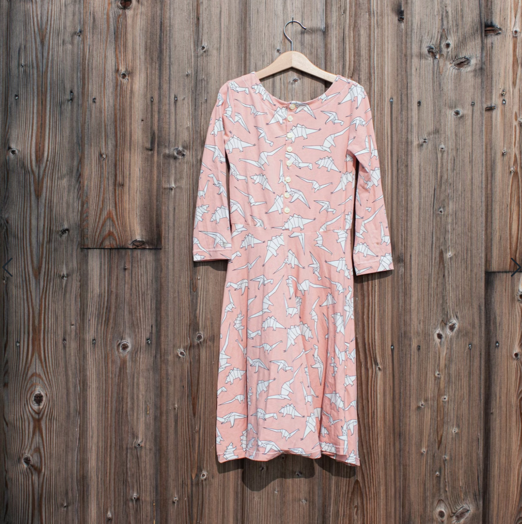 Long-sleeved dress, ages 7–10