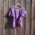 Blouse made from a saved cotton dress
