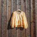Blouse made from curtain fabric