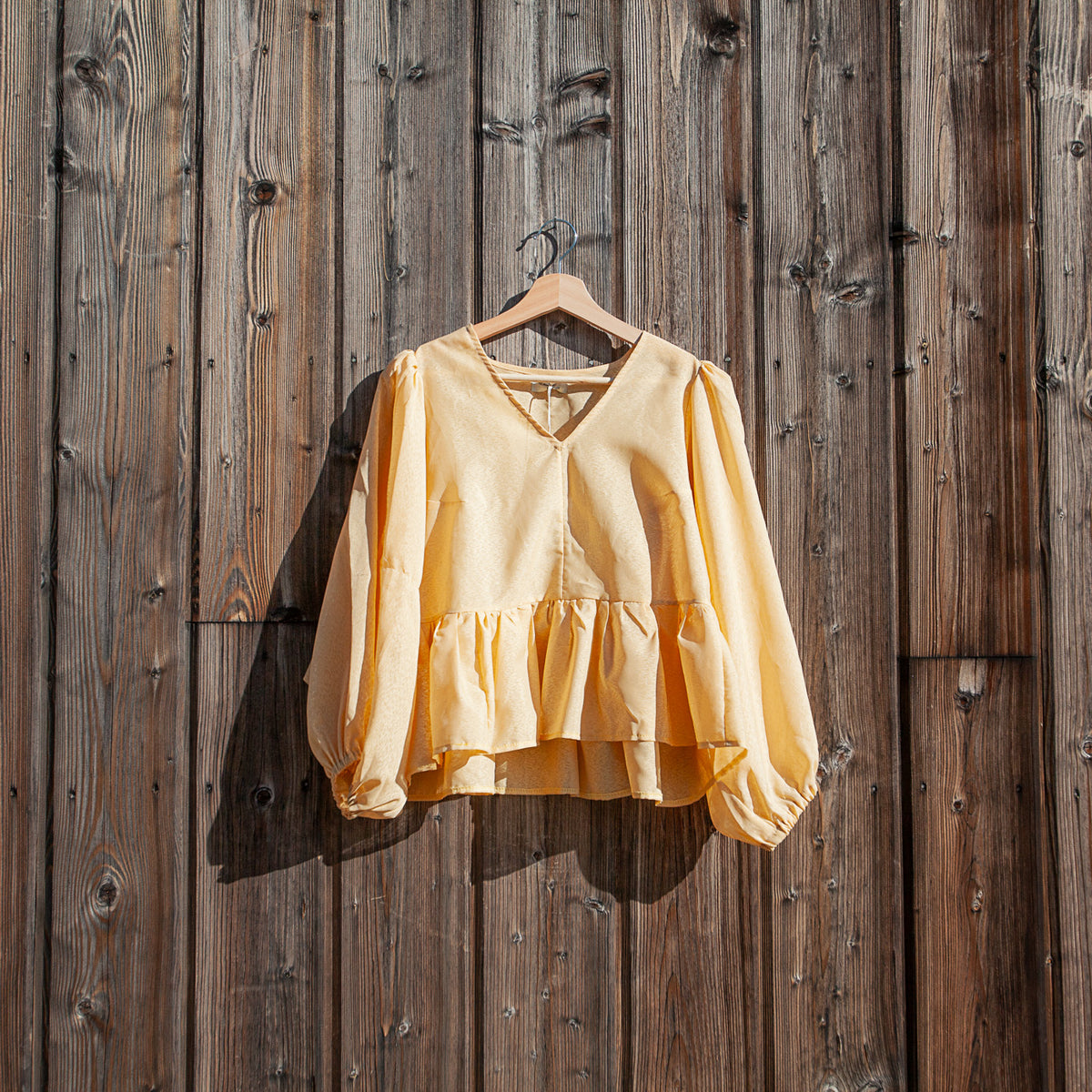 Blouse made from curtain fabric