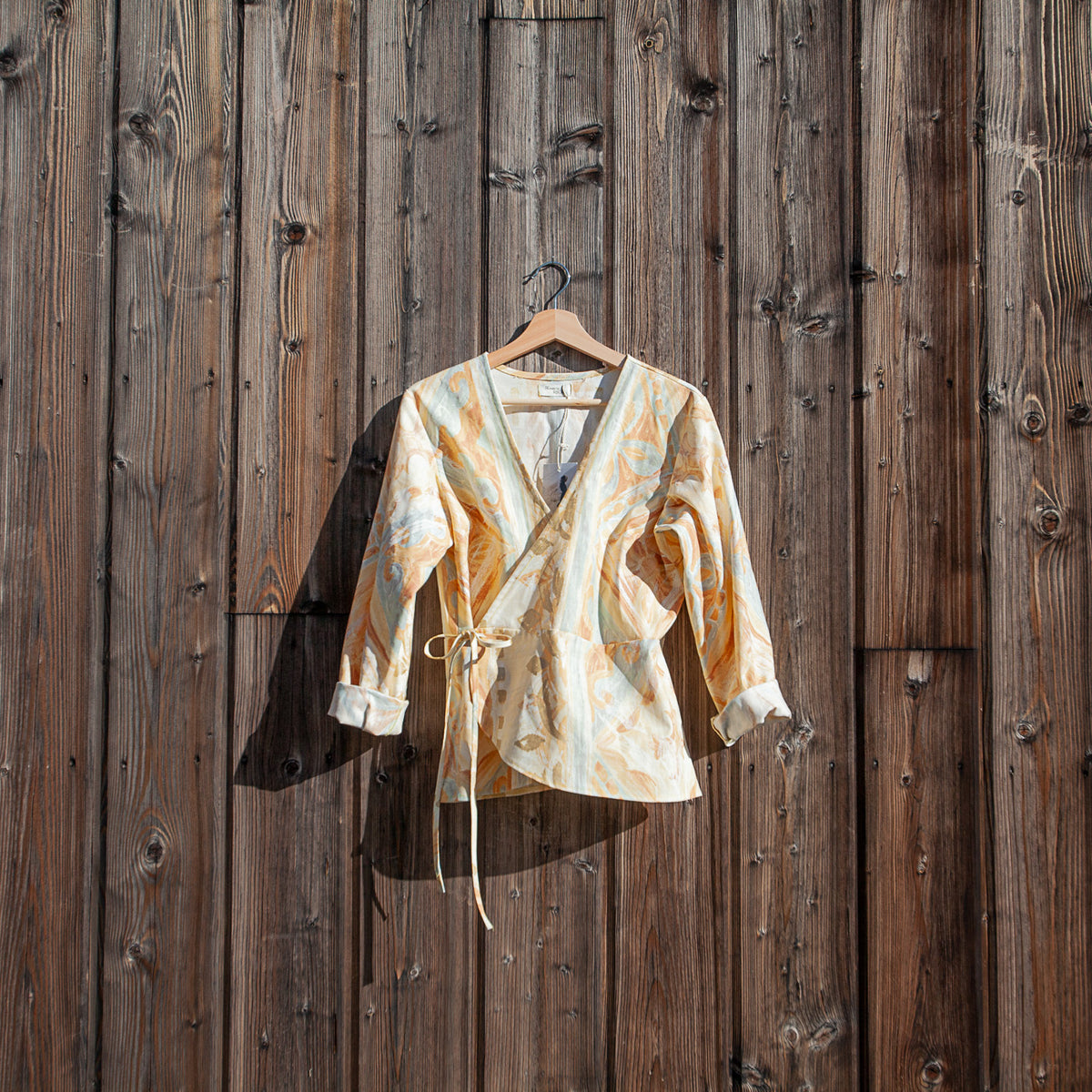 Desert yellow wrap top