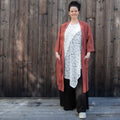 Long linen kimono