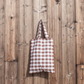 Shopping bag made from recycled fabric
