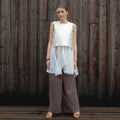 Silk satin crop top